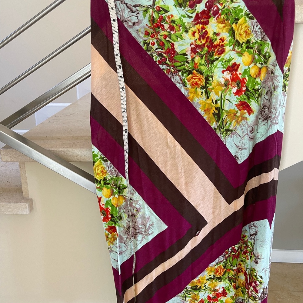 VINTAGE Floral Geometric Patterned Skirt - Picture 4 of 16